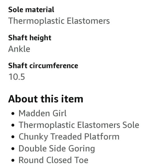 Madden Girl Women's Pheobee Chelsea Boot,size 5,5 - Picture 4 of 6